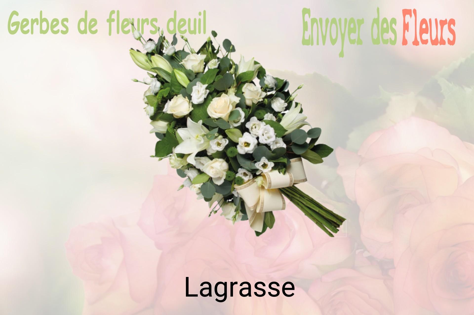 Gerbe de fleurs de deuil livrée à Lagrasse